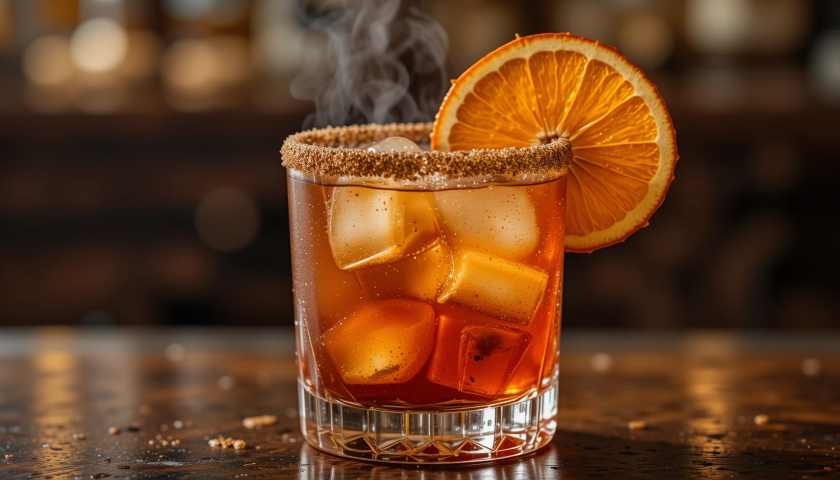 Mezcalita cocktail with smoky mezcal in Cancun