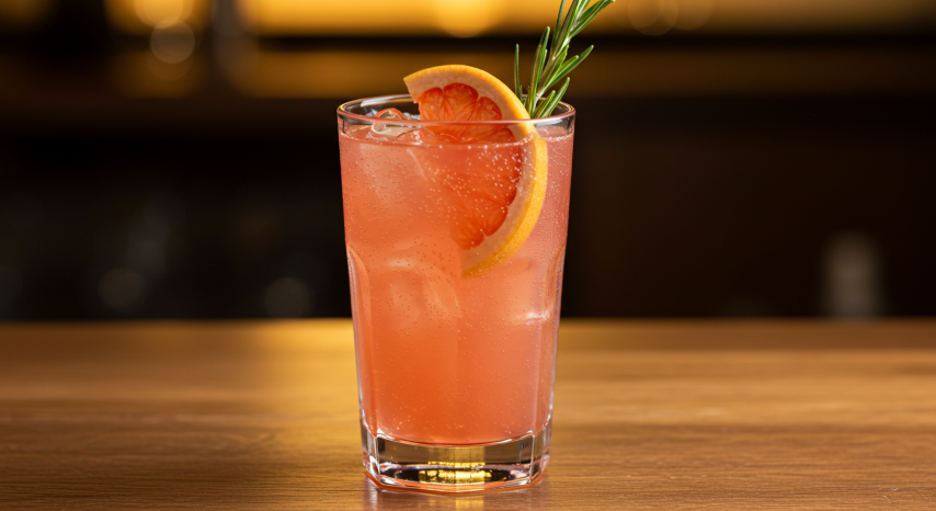 Paloma cocktail with tequila and grapefruit in Cancun